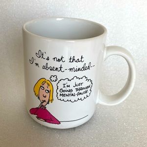 Vintage Hallmark Shoebox Greetings Mug "Going Through Mental-Pause" 1986